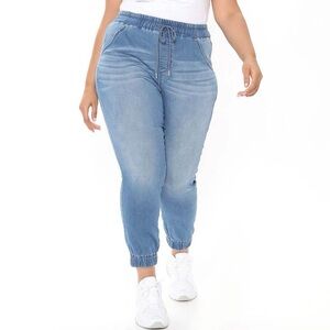 Light Blue Denim Elastic